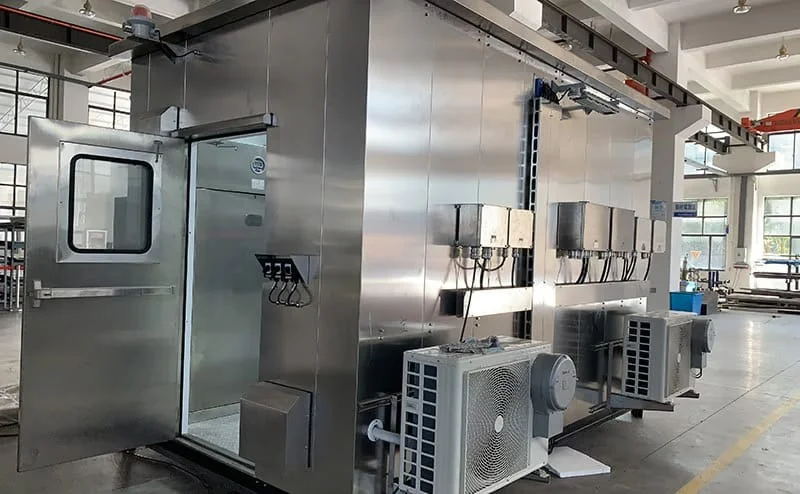 Industrial shelter with engineering systems for automation infrastructure